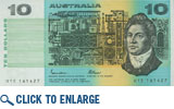 $10 Paper series banknote