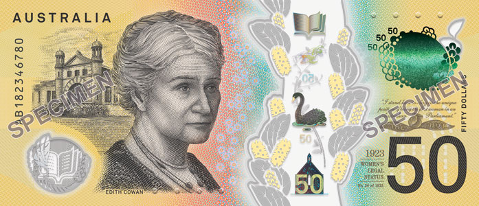 Australian 50 dollar note(Second series) - Counterfeit money detection